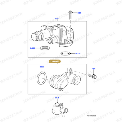 1316063 LAND ROVER - TUBE CONNECTING From ALLMAKES