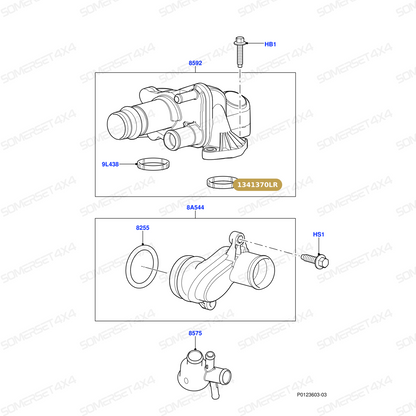 1341370LR GENUINE LAND ROVER - GASKET