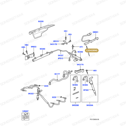 1354289G LAND ROVER - GLOW PLUG - DISC 3&4 - RRS - RR2 - 2.7 TD6 - 3.6 TD8 From BOSCH