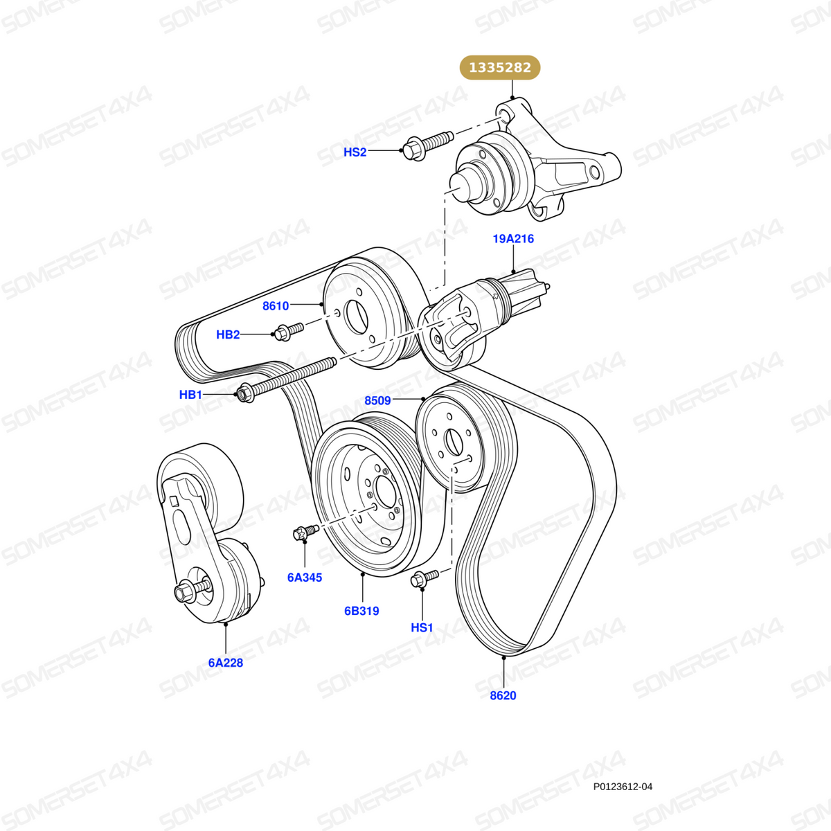 1335282 LAND ROVER - BRACKET From ALLMAKES