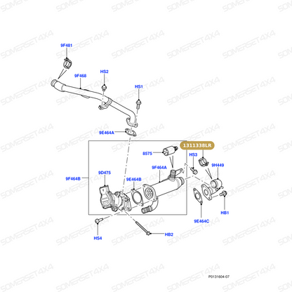 1311338LR GENUINE LAND ROVER - CLAMP - TUBE