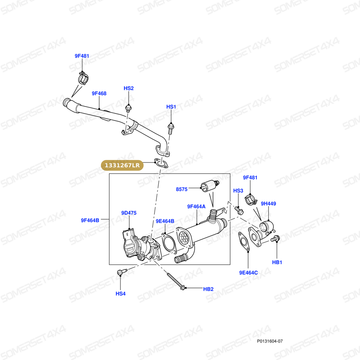 1331267LR GENUINE LAND ROVER - GASKET