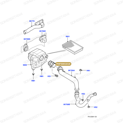 PHF500101D LAND ROVER - SENSOR-AIR FLOW MASS 2.7D L319 L320 From DELPHI