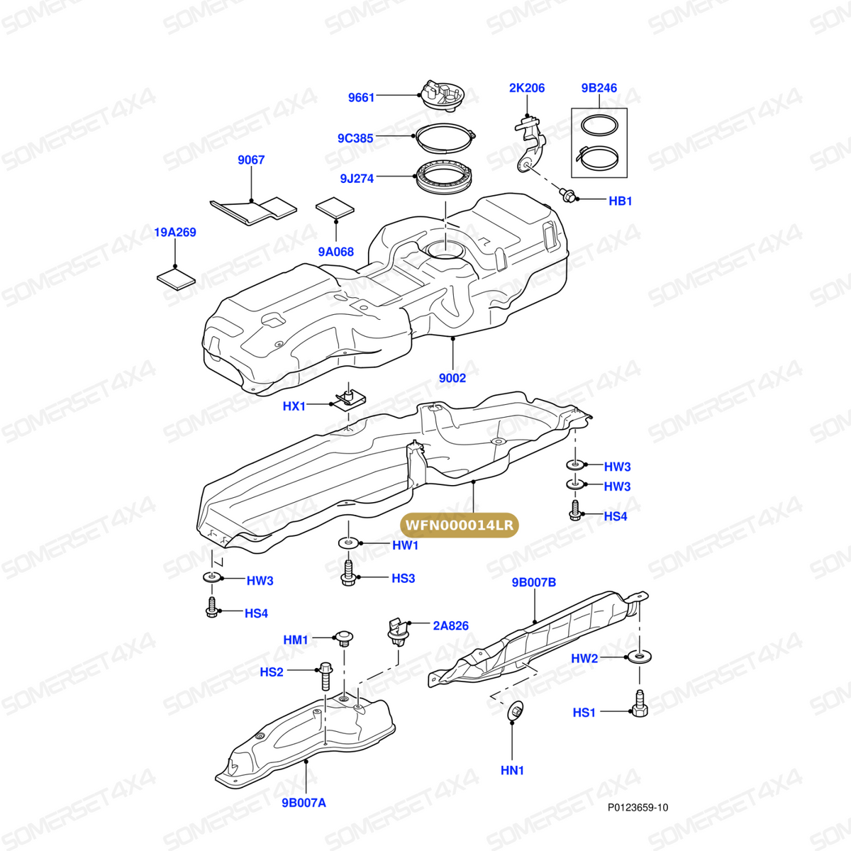 WFN000014LR GENUINE LAND ROVER - FUEL TANK