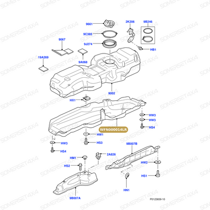 WFN000014LR GENUINE LAND ROVER - FUEL TANK