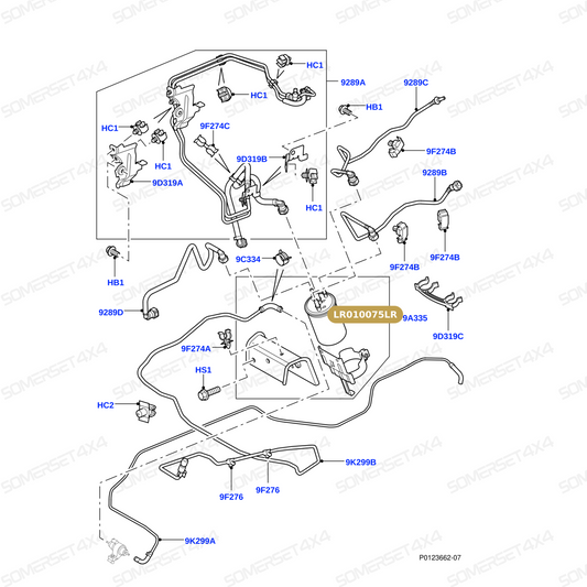 LR010075LR GENUINE LAND ROVER - KIT - FUEL FILTER ELEMENT