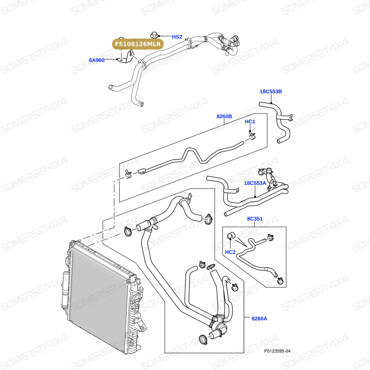 FS108126MLR GENUINE LAND ROVER - SCREW