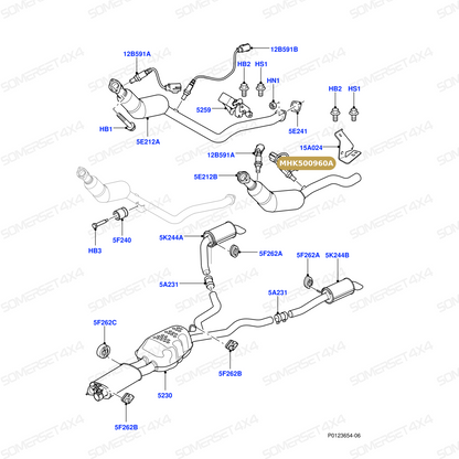 MHK500960A LAND ROVER - SENSOR - OXYGEN - EXHAUST From AUTOTEC
