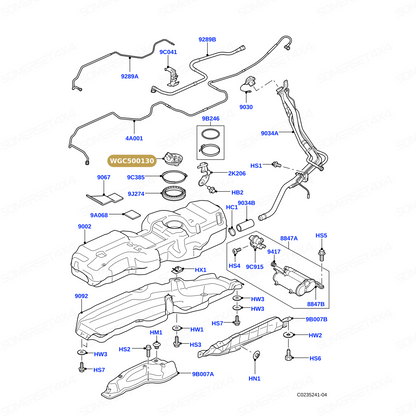 WGC500130 LAND ROVER - COVER - FUEL SENDER From PR2 ALLMAKES OE