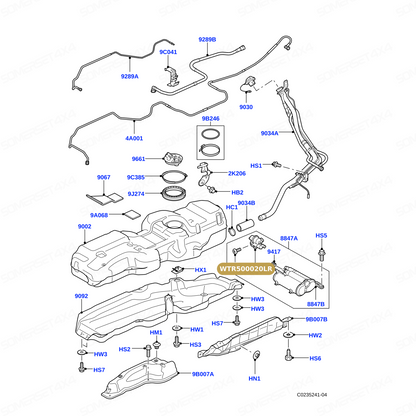 WTR500020LR GENUINE LAND ROVER - PUMP - LEAK DETECTION