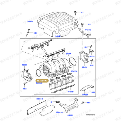 4526549G LAND ROVER - GASKET-INLET MANIFOLD-UPPER (OLD-TYPE) 4.4EFI L319;L320;L322 From PR2 ALLMAKES OE