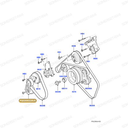 PQG500220LR GENUINE LAND ROVER - TENSIONER