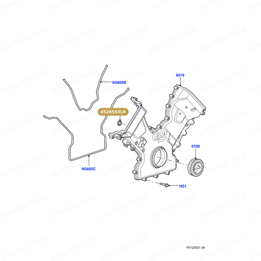 4526553LR GENUINE LAND ROVER - SEAL - RUBBER
