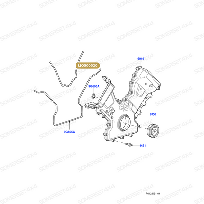 LJQ500020 LAND ROVER - GASKET -RRS05-09-D3-RR L322 -4.4V8 AJ PET-RRS05-09-RR L322-4.2V8AJ PET From ALLMAKES