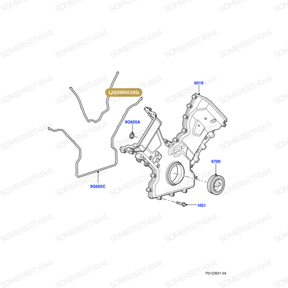 LJQ500020G LAND ROVER - GASKET-TIMING COVER-UPPER 4.2SC 4.4EFI L319;L320;L322 From ELRING