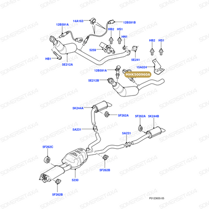 MHK500960A LAND ROVER - SENSOR - OXYGEN - EXHAUST From AUTOTEC