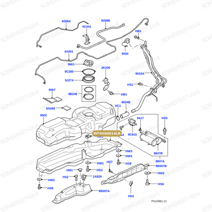WFN000014LR GENUINE LAND ROVER - FUEL TANK