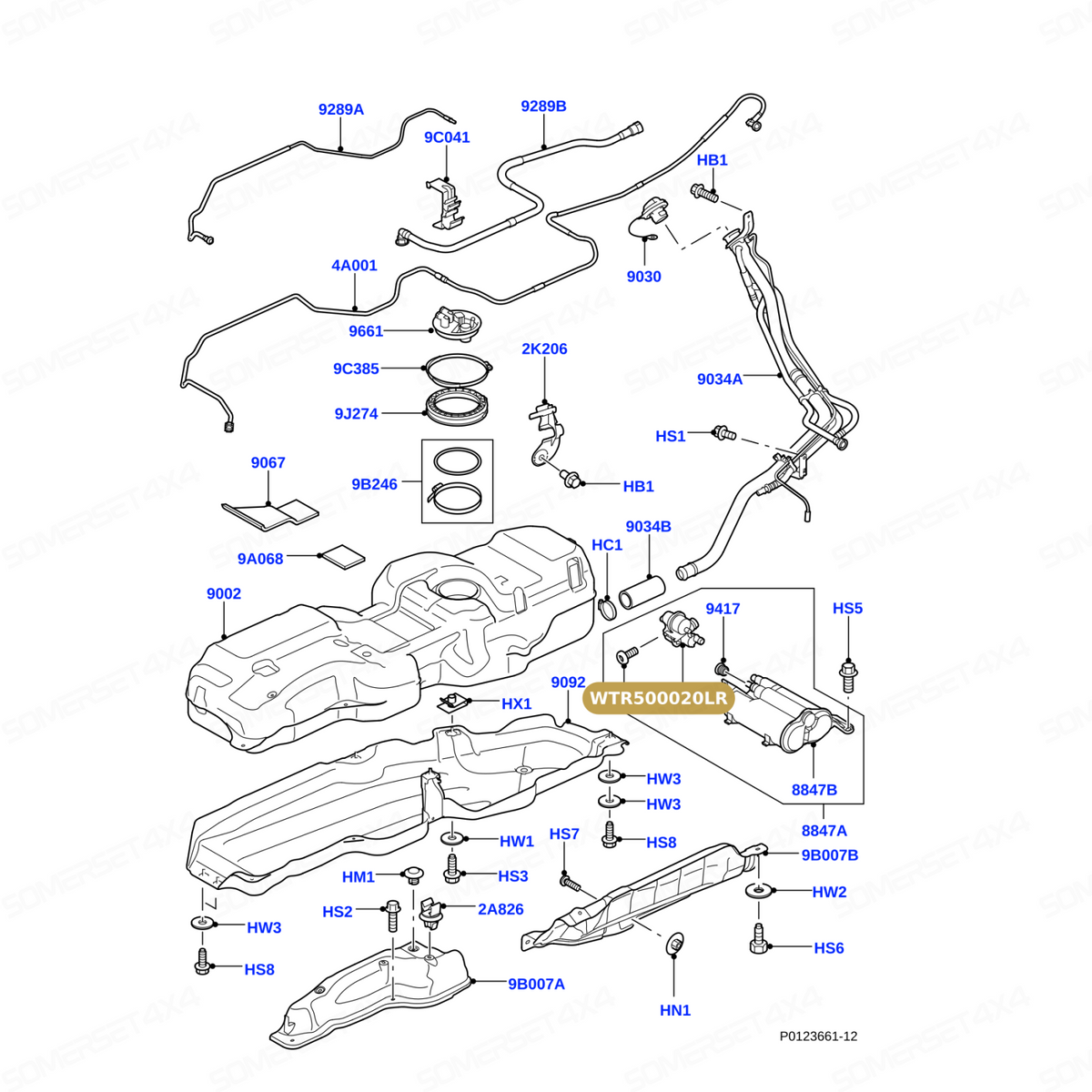 WTR500020LR GENUINE LAND ROVER - PUMP - LEAK DETECTION