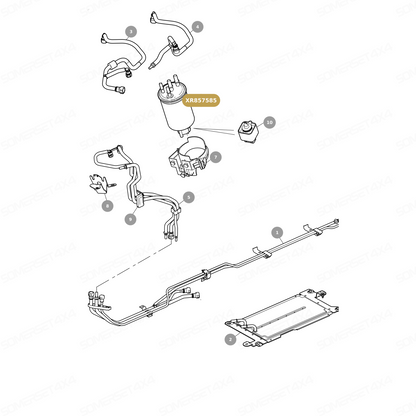 XR857585 GENUINE JAGUAR - FILTER-FUEL