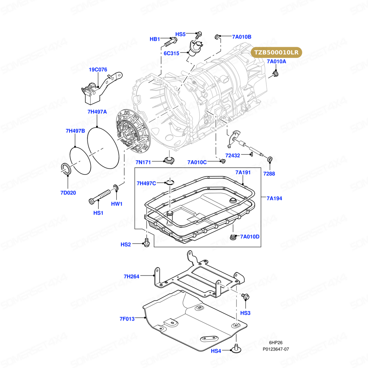 TZB500010LR GENUINE LAND ROVER - SEAL