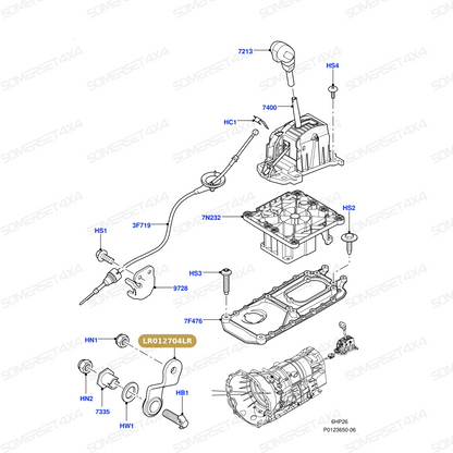 LR012704LR GENUINE LAND ROVER - LEVER