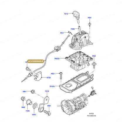 UCV500060LR GENUINE LAND ROVER - CABLE