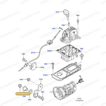 WYH000040LR GENUINE LAND ROVER - NUT - FLANGED