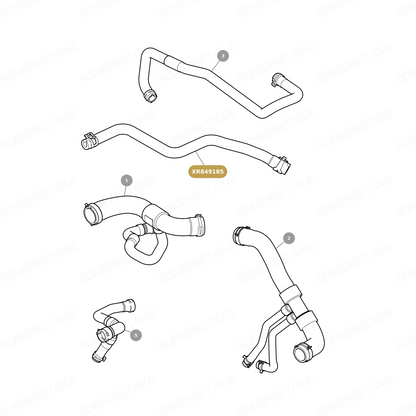 XR849185 GENUINE JAGUAR - HOSE