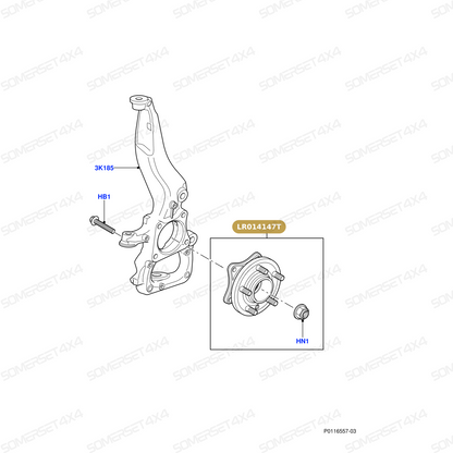 LR014147T LAND ROVER - BEARING ASSEMBLY - WHEEL HUB From TIMKEN