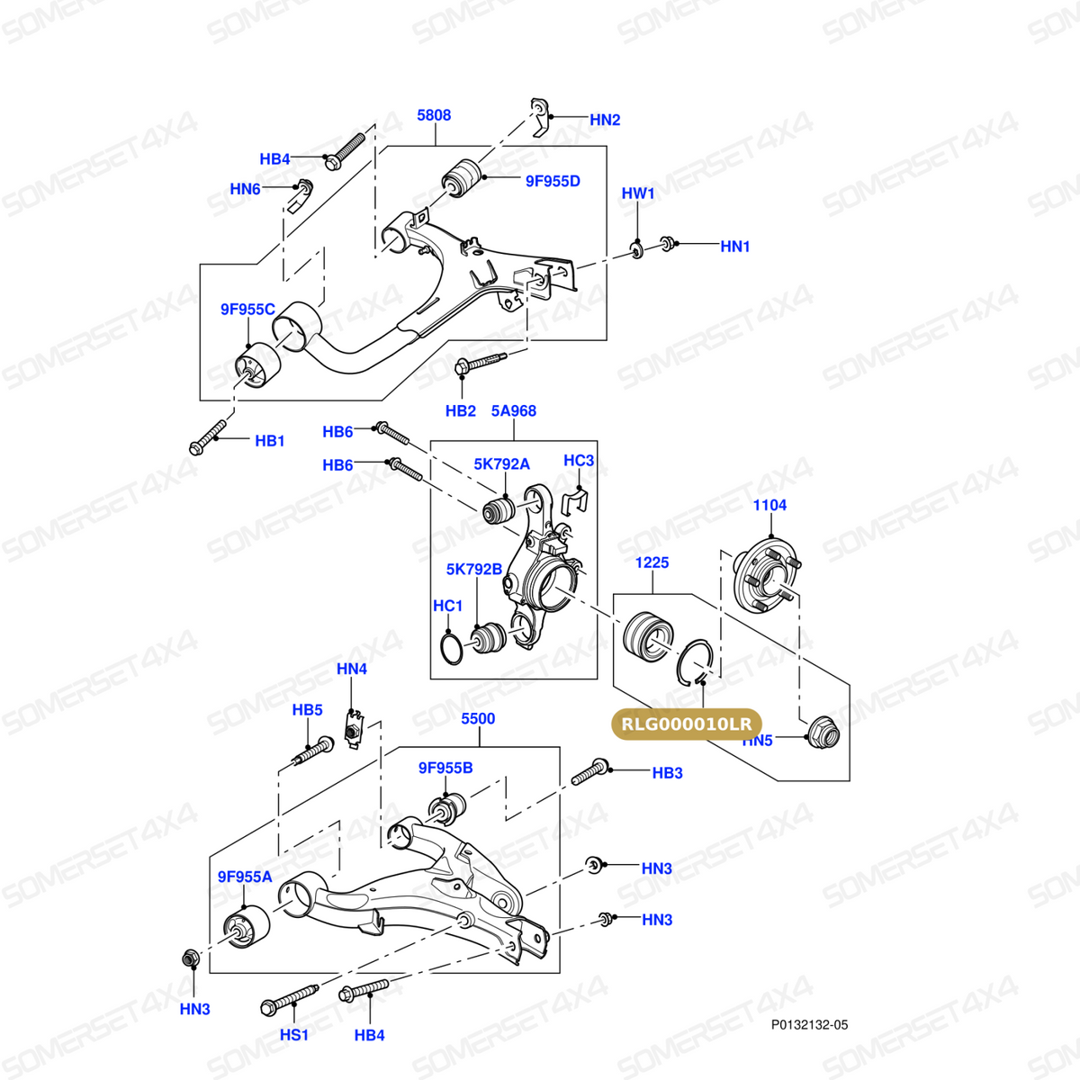 RLG000010LR GENUINE LAND ROVER - CLIP