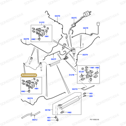 RVH000095G LAND ROVER - VALVE - LEVELLING From PR2 ALLMAKES OE