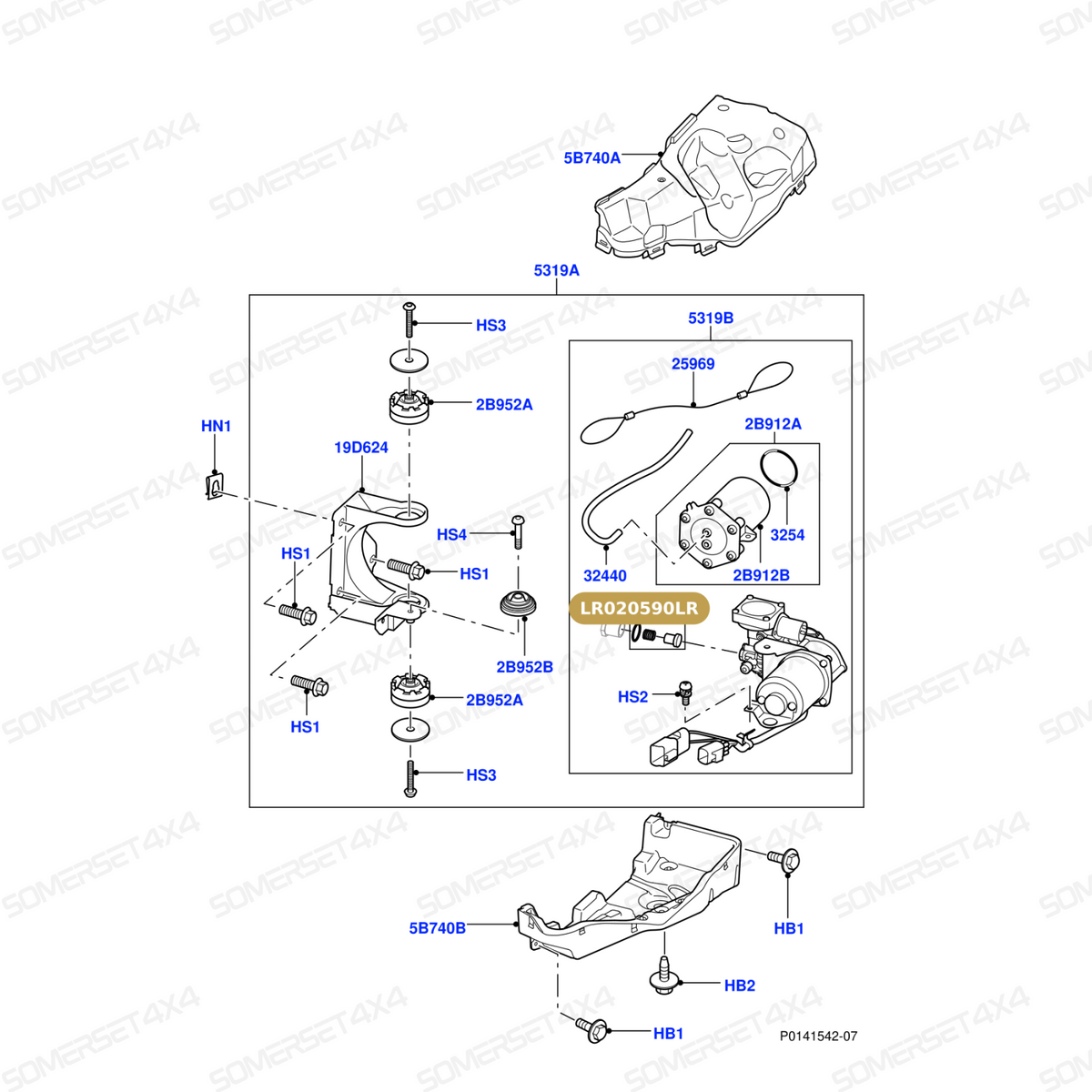 LR020590LR GENUINE LAND ROVER - KIT - COMPRESSOR OVERHAUL