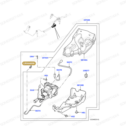 LR044836 LAND ROVER - CONNECTOR - VALVE BLOCK TO PIPE From PR2 ALLMAKES OE