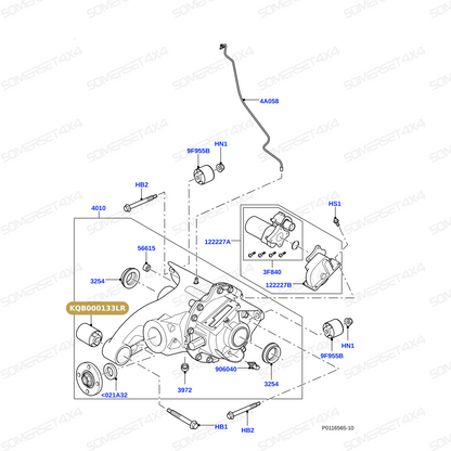 KQB000133LR GENUINE LAND ROVER - INSULATOR - DIFFERENTIAL