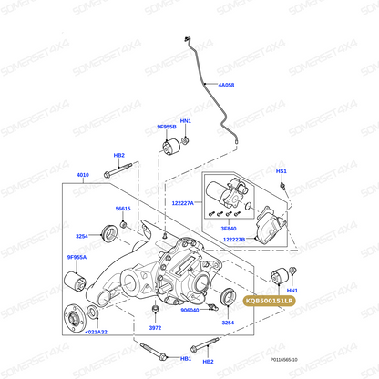 KQB500151LR GENUINE LAND ROVER - INSULATOR - DIFFERENTIAL