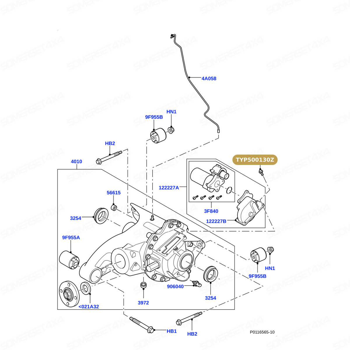 TYP500130Z GENUINE LAND ROVER - BOLT