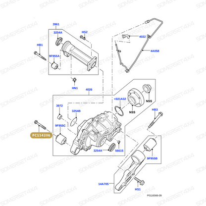 FC114206 LAND ROVER - BOLT From PR2 ALLMAKES OE