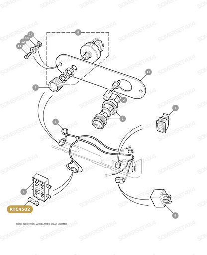 RTC4502 LAND ROVER - FUSE 15AMP GLASS - DEF From ALLMAKES