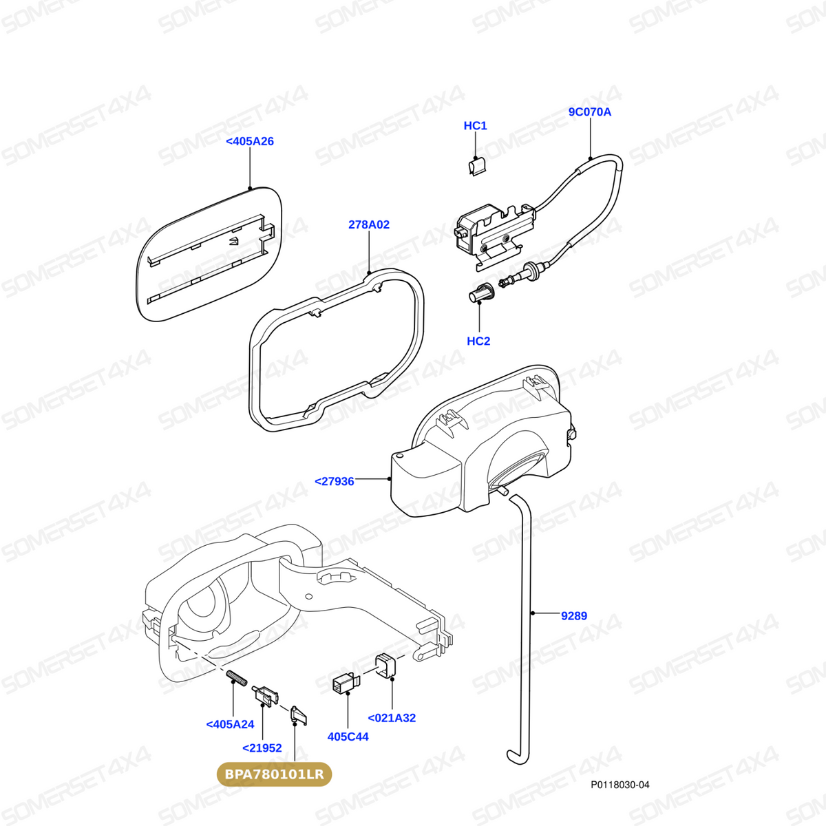 BPA780101LR GENUINE LAND ROVER - ACTUATOR
