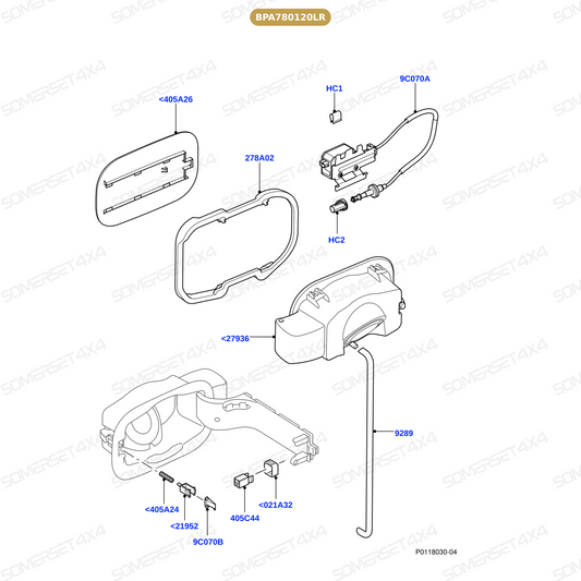 BPA780120LR GENUINE LAND ROVER - SPRING