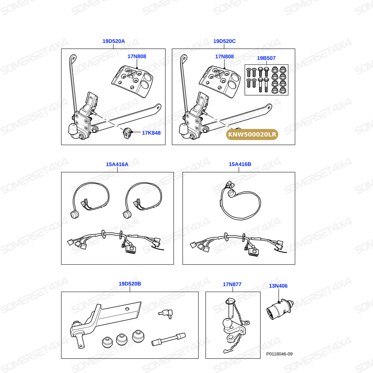 KNW500020LR GENUINE LAND ROVER - RETAINER