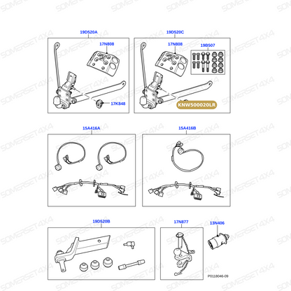 KNW500020LR GENUINE LAND ROVER - RETAINER