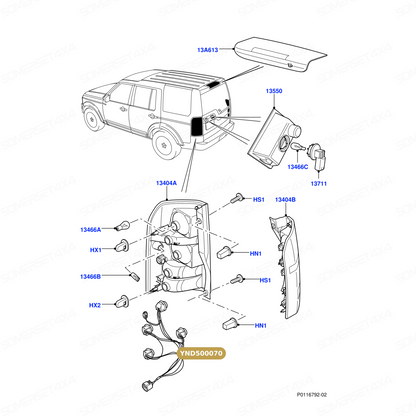 YND500070 LAND ROVER - SOCKET AND WIRE From KOITO