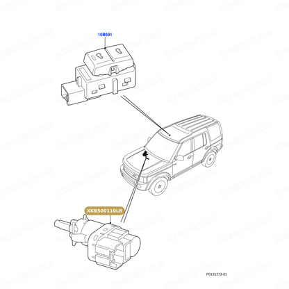 XKB500110LR GENUINE LAND ROVER - SWITCH - STOP LIGHT