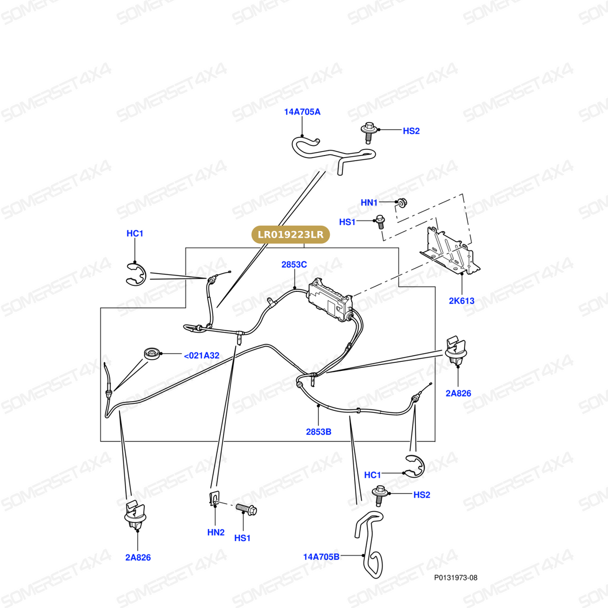LR019223LR GENUINE LAND ROVER - MODULE - ELECTRIC PARKING BRAKE