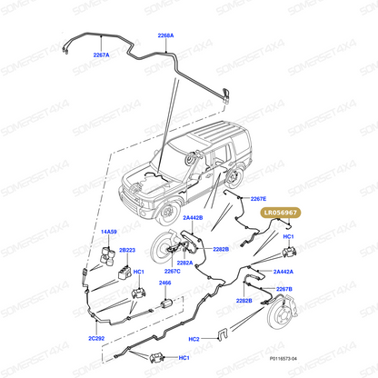 LR056967 LAND ROVER - TUBE - BRAKE From ALLMAKES