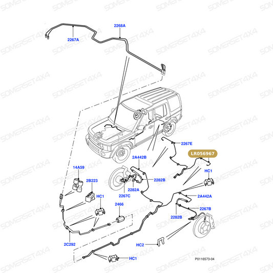 LR056967 LAND ROVER - TUBE - BRAKE From ALLMAKES