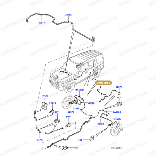 LR056968 LAND ROVER - TUBE - BRAKE From ALLMAKES