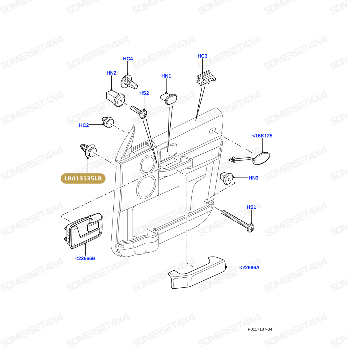 LR013135LR GENUINE LAND ROVER - CLIP - TRIM