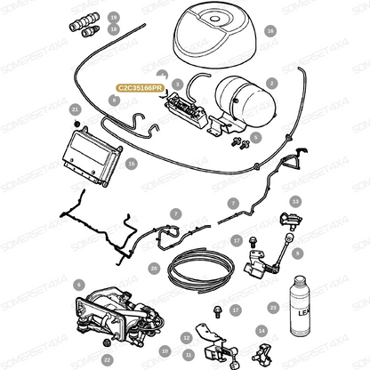 C2C35166PR JAGUAR - VALVE -  LEVELING From PROEVO+